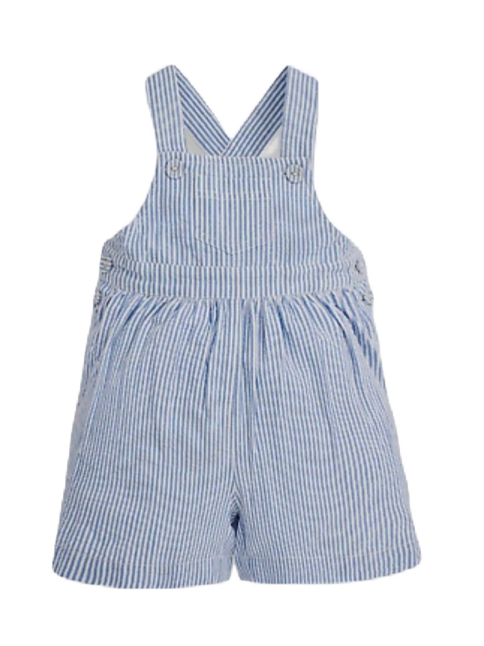 Jojo Maman Bebe seersucker overall 3/4